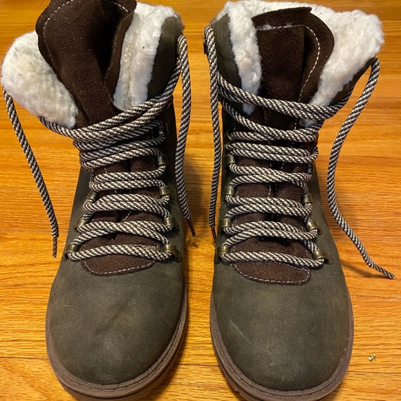 Women’s Mossimo Supply Co. Olive Green Suede Boots - Picture 2 of 7